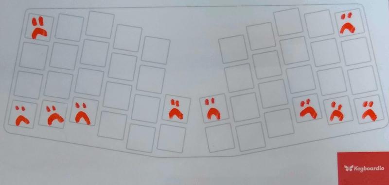 Atreus layout with sad faces on hard-to-reach keys